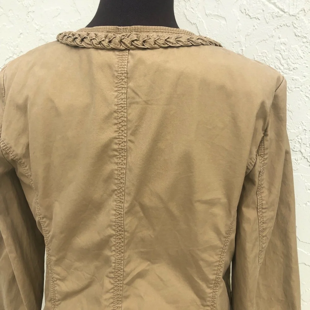 J. Crew khaki blazer chino broken in classic twill jacket women’s size 4
